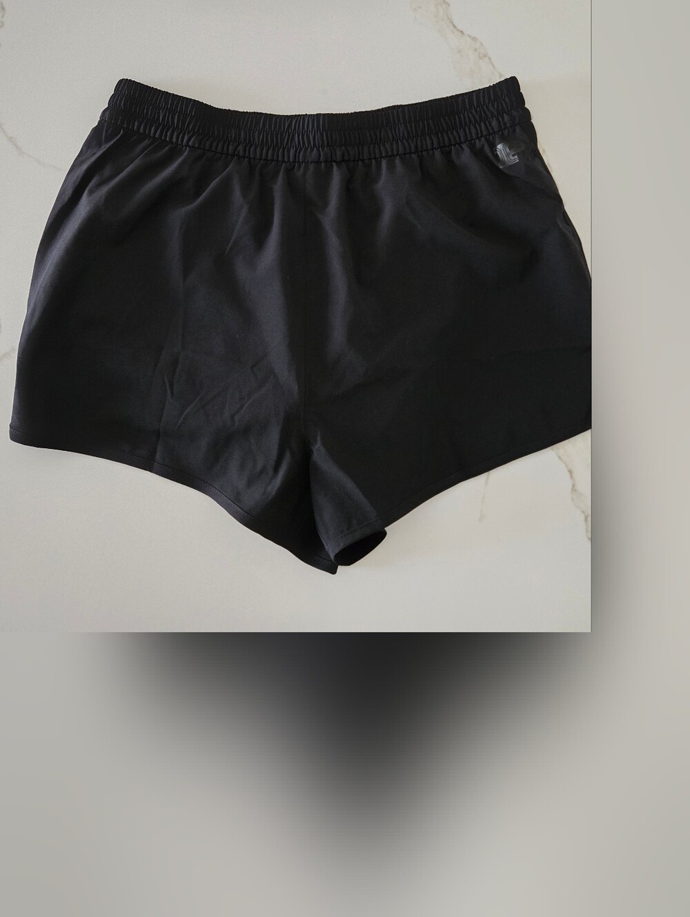 NWT PINK Black Athletic Elastic Waist Shorts